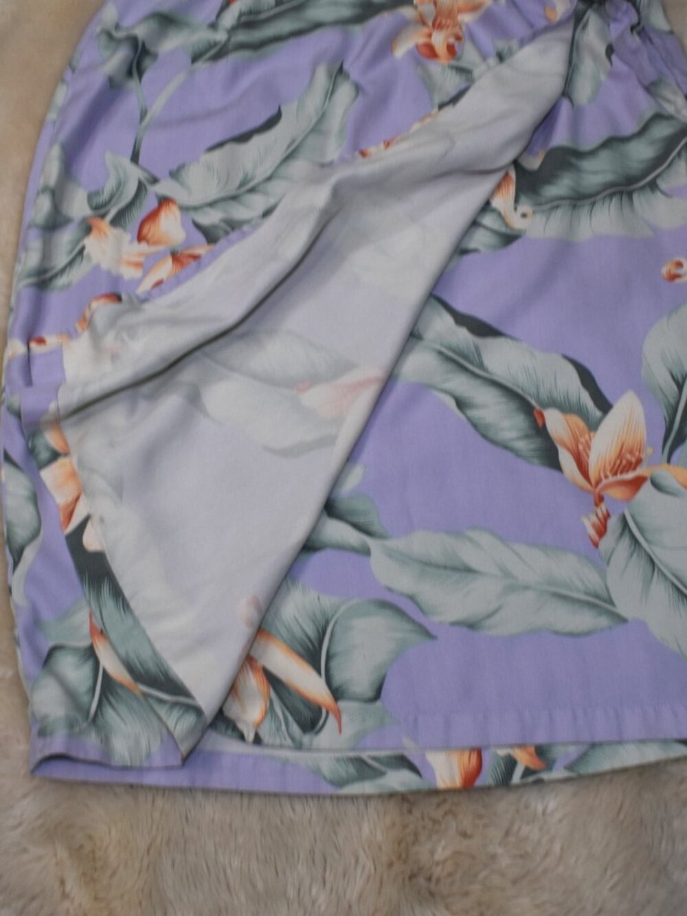 Tommy Bahama Floral Wrap Silk Skirt Size 8 Tropical - Picture 6 of 10